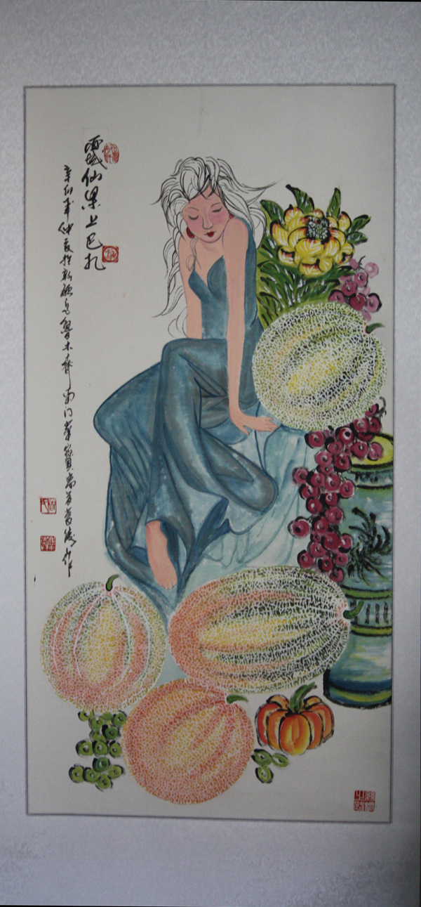 新疆瓜果一支笔——记新疆著名画家曾庆涛