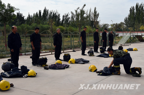 喀什市成立老城区专职消防队并开展集中训练