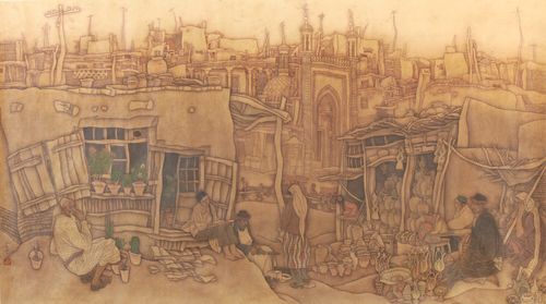 访新疆师范大学美术学院院长康书增