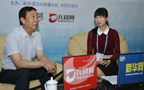 访兵团第二师铁门关市党委副书记、师长任茂林