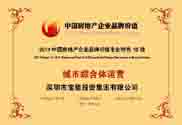 城市综合体优势凸显 宝能荣获“2014品牌价值专业特色10强”