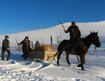新疆伊犁边防：粮油牧草送到牧民家