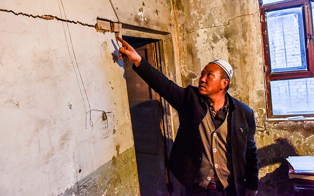 新疆呼图壁6.2级地震造成2人轻伤、400余间房