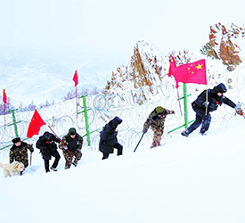 踏雪巡邊迎新春