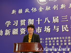 广汇能源股份有限公司副总经理倪娟发言