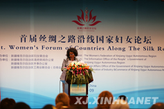 津巴布韦妇女事务、性别与社区发展部长尼亚莎•奇昆亚发表演讲