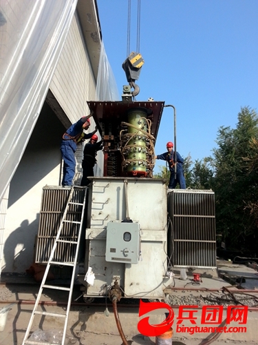 天业化工中发离子膜3#变压器检修工作全面完