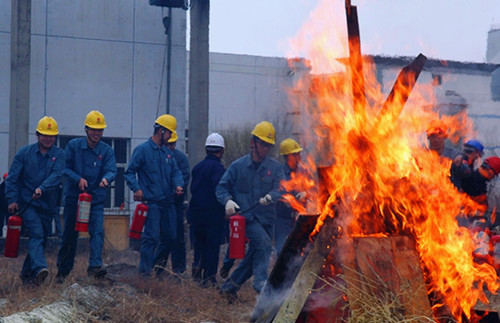 天富南热电:消防应急演练